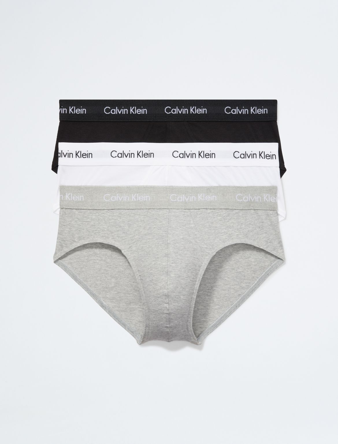 Calvin Klein Men's Cotton Stretch 3-Pack Hip Brief - Multi - XL