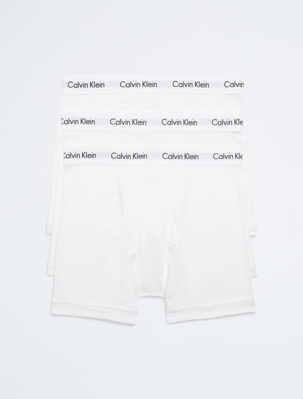 Calvin Klein Men's Cotton Stretch 3-Pack Boxer Brief - White - L