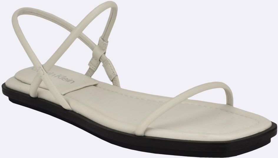 Calvin Klein Women's Women's Prue Sandal - White - 8.5