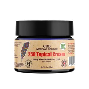 CBD American Shaman 250 Topical Cream THC Free