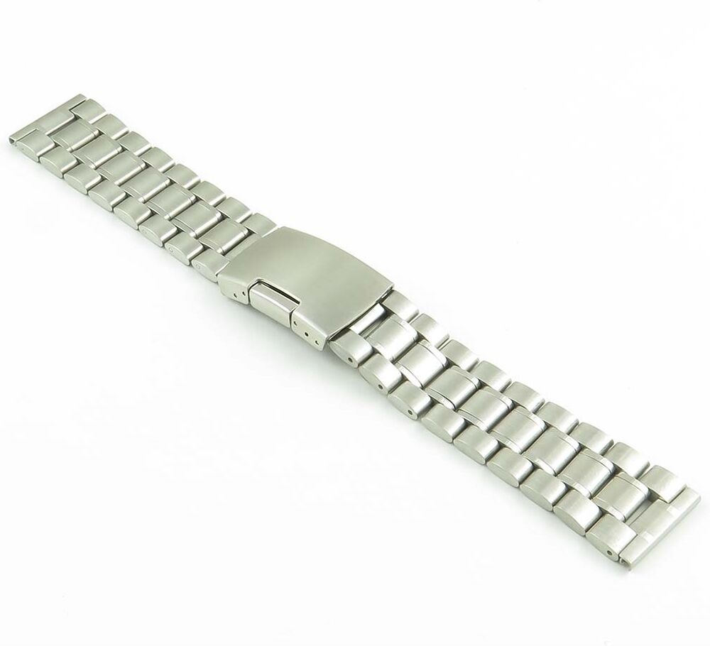 Strapsco Stainless Steel Oyster Watch Strap for Samsung Galaxy Watch