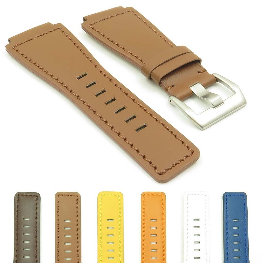 Strapsco DASSARI Magnum Leather Watch Strap for Bell & Ross