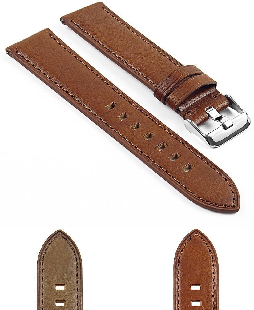 Strapsco DASSARI swl4 Vintage Italian Leather Quick Release Strap