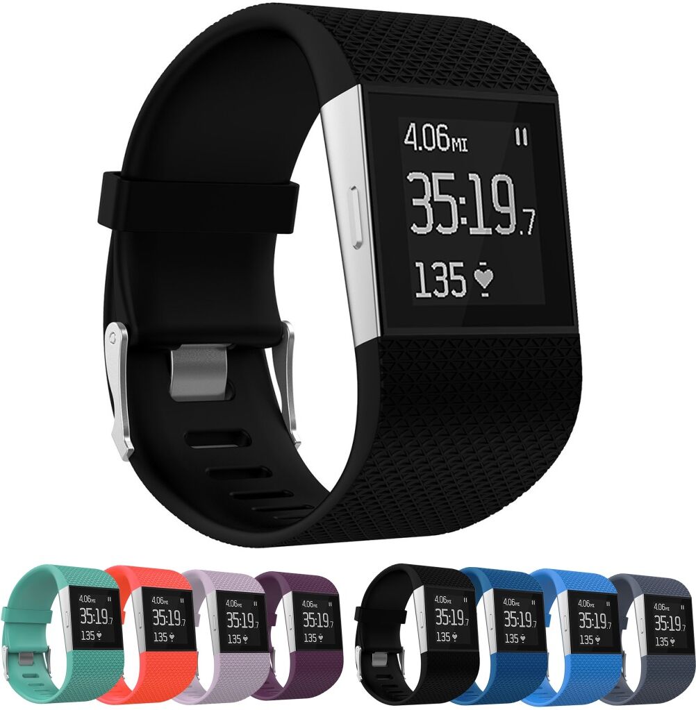 Strapsco Silicone Strap for Fitbit Surge