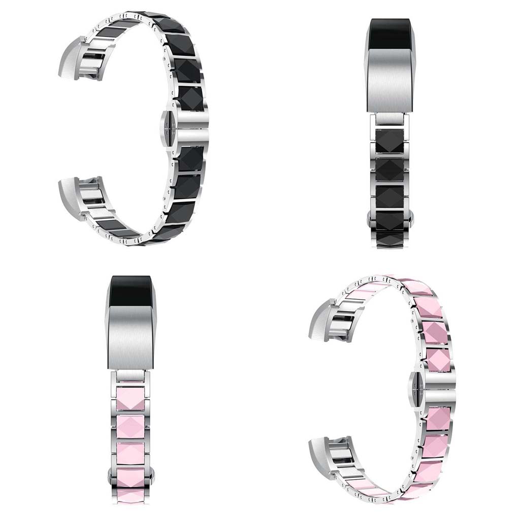 Strapsco Ceramic and Stainless Steel Bracelet for Fitbit Alta & HR