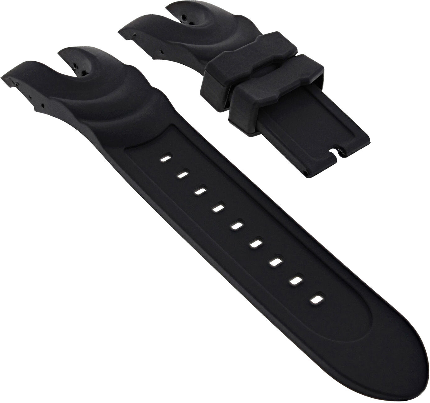 Strapsco Silicone Rubber Watch Strap for Invicta Reserve Venom 6110