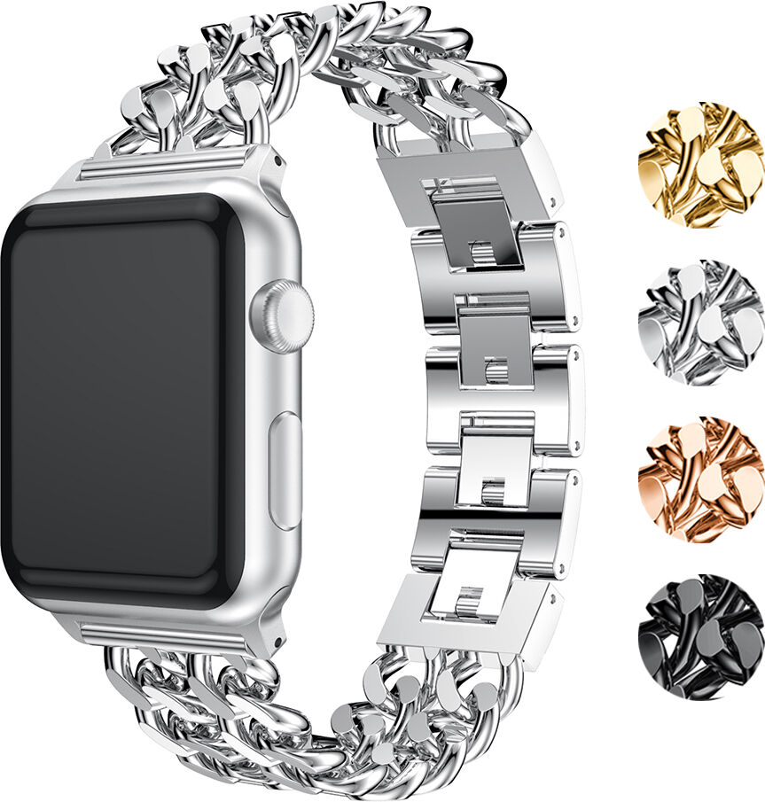 Strapsco Stainless Steel Chain Link Bracelet for Apple Watch