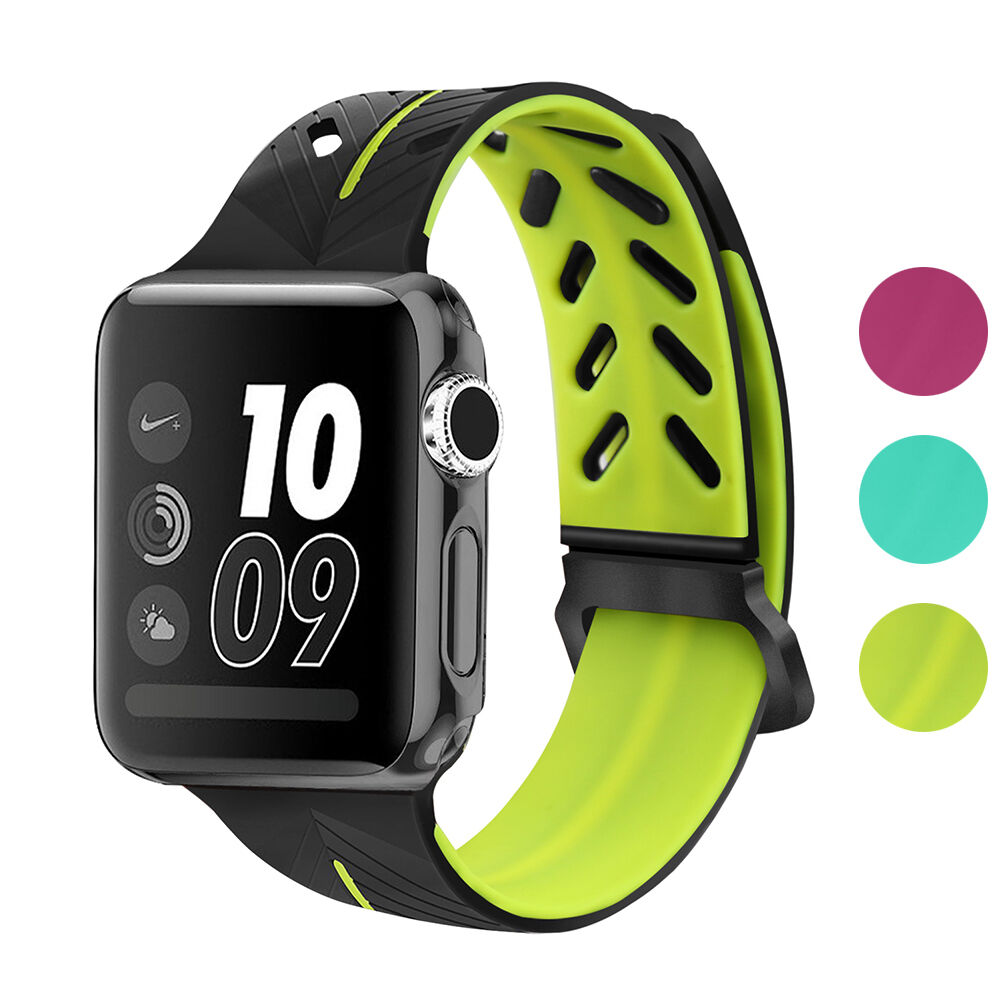 Strapsco Rubber Sport Band for Apple Watch