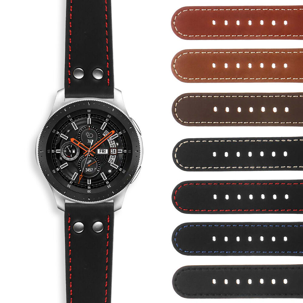 Strapsco DASSARI Pilot Leather Watch Band for Samsung Galaxy Watch