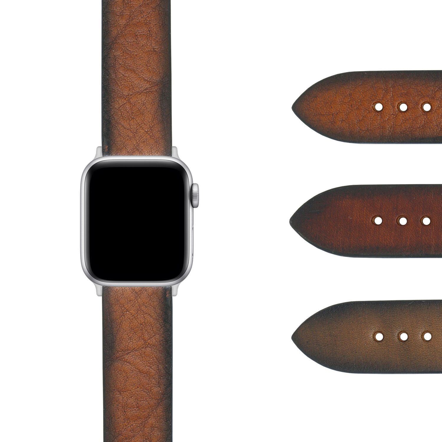 Strapsco DASSARI Premium Thick Vintage Leather Strap for Apple Watch