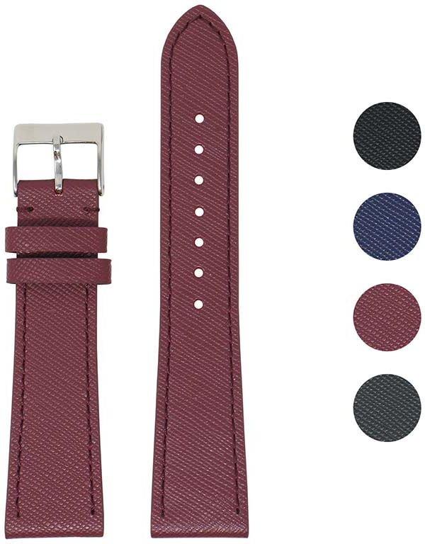 Strapsco DASSARI Women's Saffiano Leather Strap