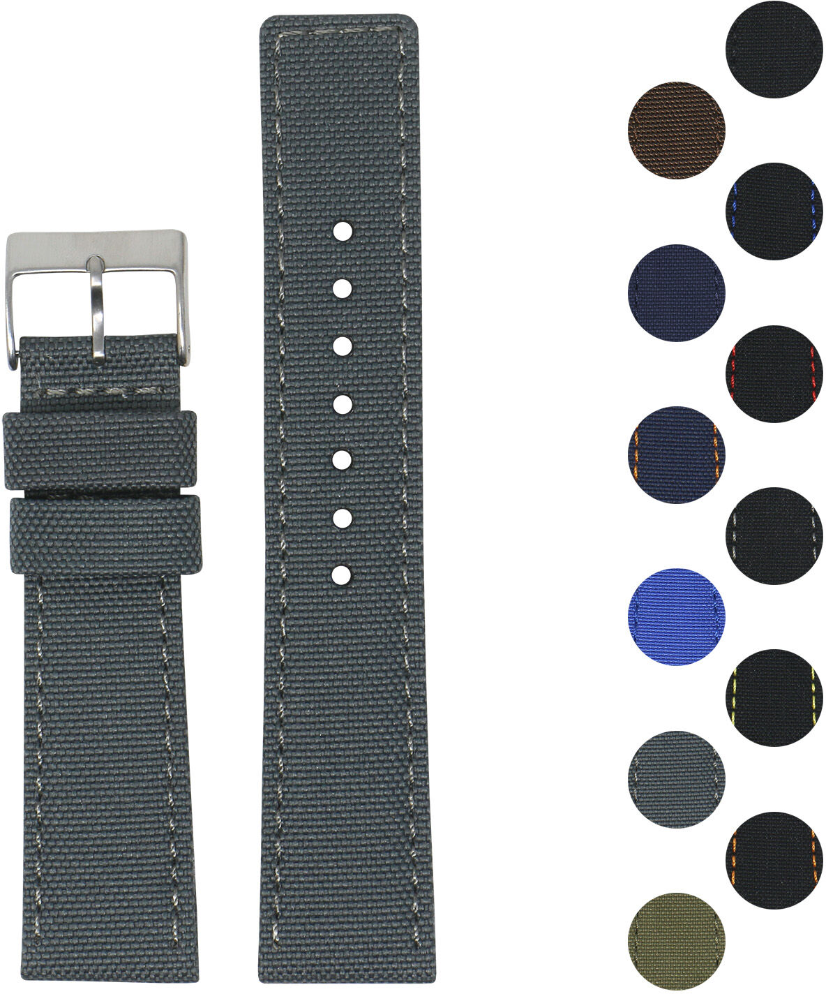 Strapsco 18mm Nylon Smart Watch Strap