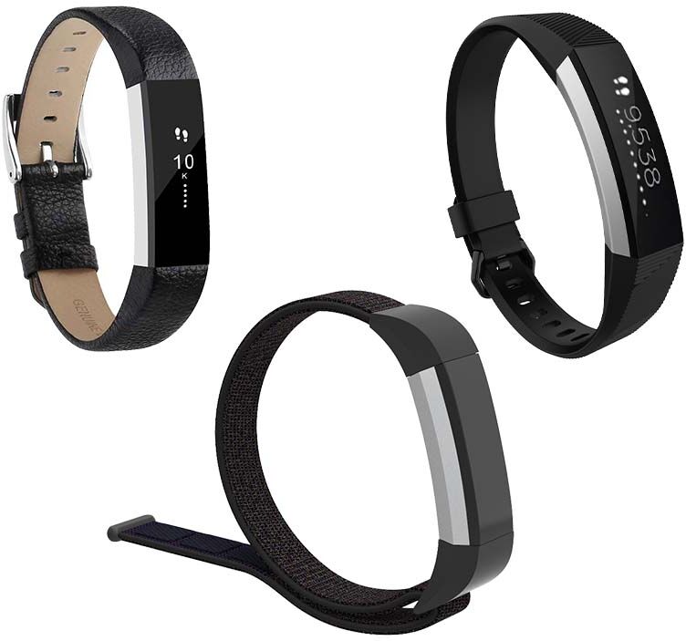 Strapsco Men's Strap Bundle for Fitbit Alta & Alta HR