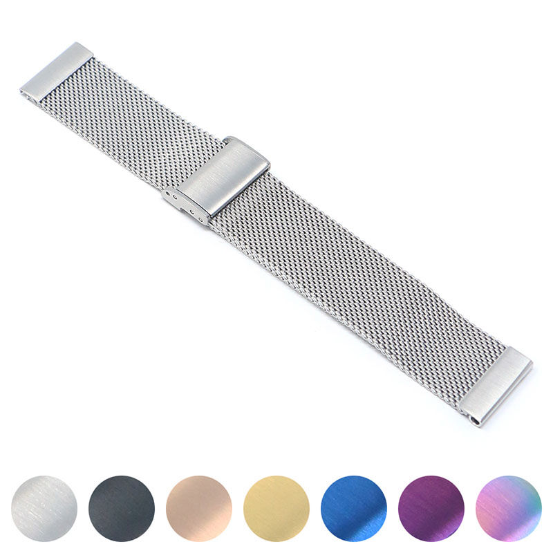 Strapsco 22mm Mesh Smart Watch Band