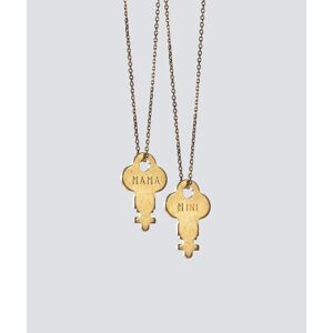 TheGivingKeys MAMA + MINI Gold Dainty Key Necklace Set (2)