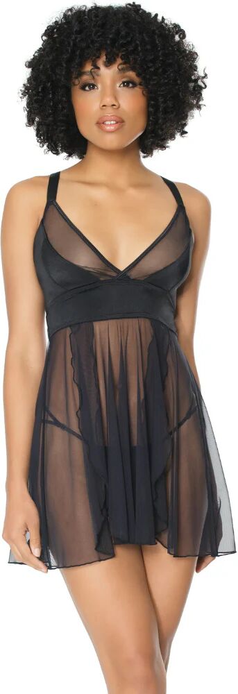 TooTimid Coquette Lingerie Sexy Sheer Babydoll & G-String Set