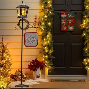 Evergreen Enterprises of Virginia Wireless Outdoor Christmas Lamp Post Evergreen Enterprises of Virginia Wireless Outdoor Christmas Lamp Post