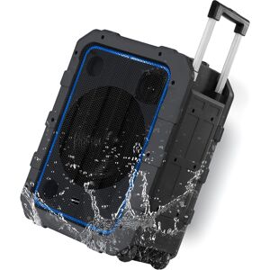 Innovative Concepts & Design dba Gemini Sound Portable Splashproof Trolley Speaker - Blue