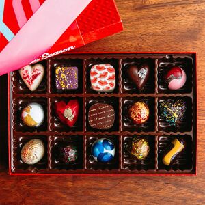 The Chocolate Season XOXO 15 Piece Artisan Chocolates The Chocolate Season XOXO 15 Piece Artisan Chocolates