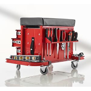 Rolling Toolbox Stool by Sharper Image