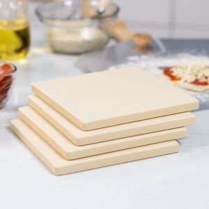 Escali Corp dba Kitchen Supply Cordierite Square Pizza Stone 4 Piece Set Escali Corp dba Kitchen Supply Cordierite Square Pizza Stone 4 Piece Set