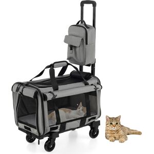 GoPlus Costway Soft-Sided Rolling Pet Carrier GoPlus Costway Soft-Sided Rolling Pet Carrier