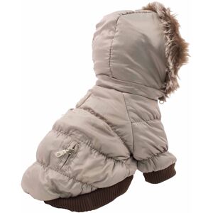 Pet Life LLC Insulated Dog Coat Parka with Removable Hood - Pink - S