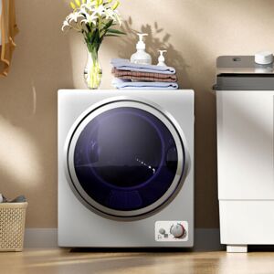 GoPlus Costway 1.5 Cu. Ft. Compact Electric Clothes Dryer - White