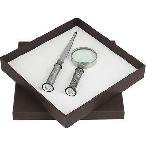 UPM Global LLC Silver Mercury Dime Letter Opener and Magnifying Glass Gift Set