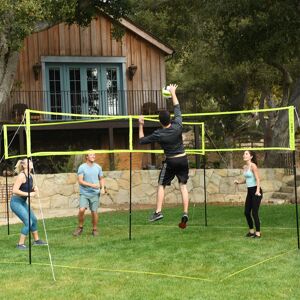 Escalade Sports 4-Square Volleyball Badminton Set Combo