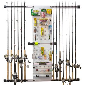 Rush Creek Creations Modular 14 Fishing Rod Rack and Tackle Organizer Rush Creek Creations Modular 14 Fishing Rod Rack and Tackle Organizer