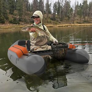 GoPlus Costway Inflatable Fishing Float Tube - Green
