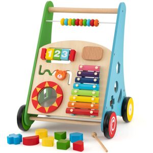 GoPlus Costway Wooden Push Walker Activity Center