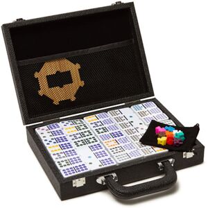 Brouk & Co Mexican Train Dominoes Set - Blue