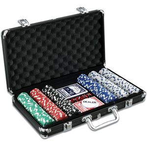 John Hansen Co. 300-Piece Poker Chip Set With Carrying Case
