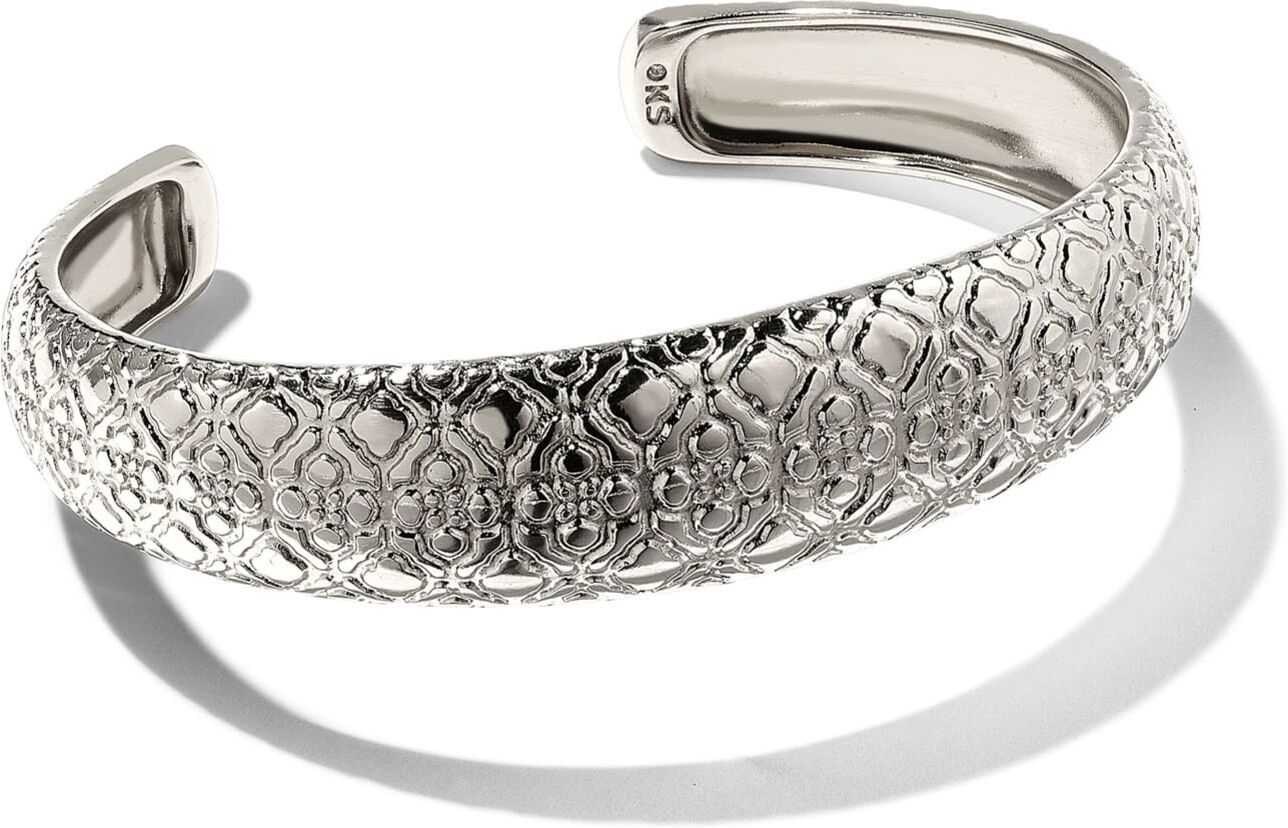 Kendra Scott Harper Cuff Bracelet in Silver   Plated Brass/Metal Rhodium