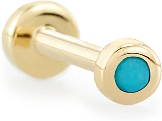 Kendra Scott Reeve Mini 14K Yellow Gold Single Stud Earring in   Turquoise