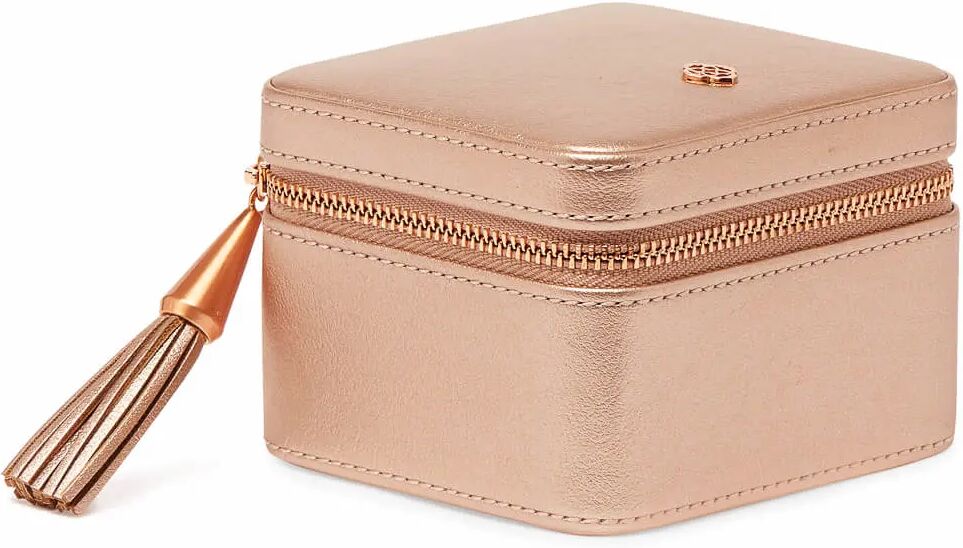 Kendra Scott Small Travel Jewelry Case in Rose Gold   Plated Brass/Polyurethane/Suede