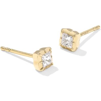 Kendra Scott 0.27 ct Lab Grown White Diamond Dira 14k Yellow Gold Studs Earrings Kendra Scott 0.27 ct Lab Grown White Diamond Dira 14k Yellow Gold Studs Earrings