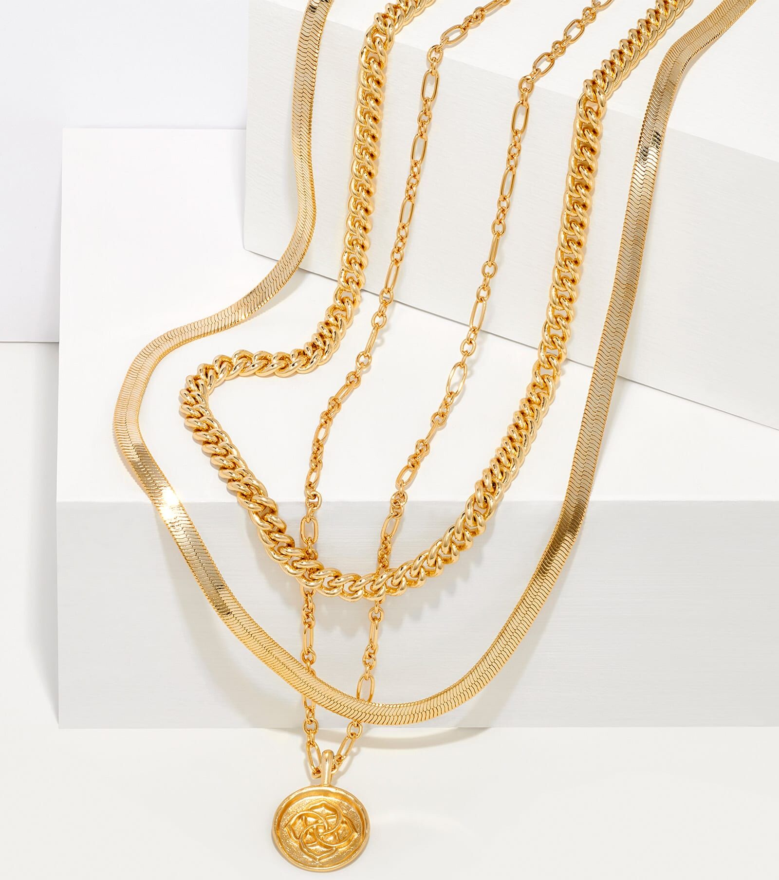 Kendra Scott Dira Coin Necklace Layering Set in Gold   Metal