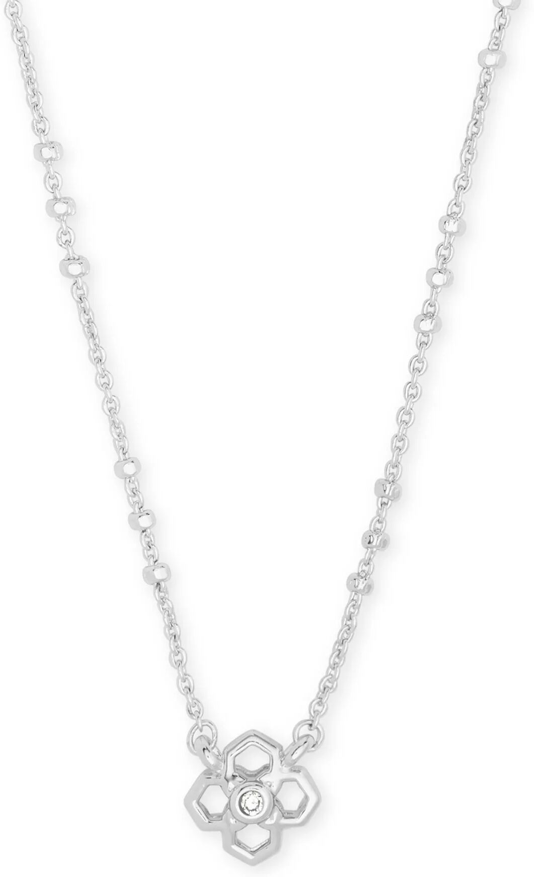 Kendra Scott Rue Pendant Necklace In Silver   Metal