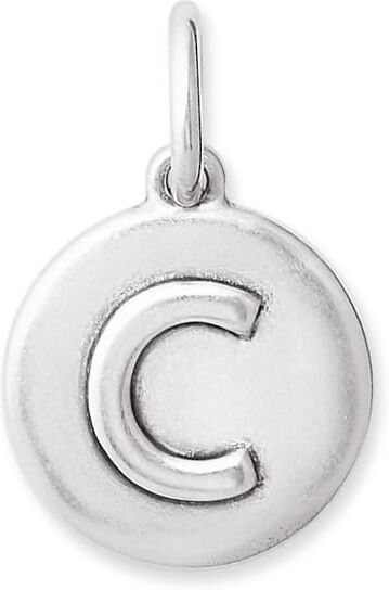 Kendra Scott Letter C Coin Charm in Oxidized Sterling Silver   Metal