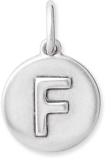 Kendra Scott Letter F Coin Charm in Oxidized Sterling Silver   Metal