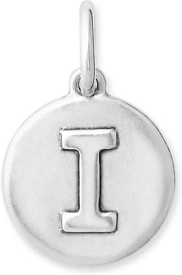 Kendra Scott Letter I Coin Charm in Oxidized Sterling Silver   Metal