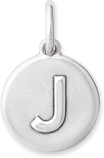 Kendra Scott Letter J Coin Charm in Oxidized Sterling Silver   Metal