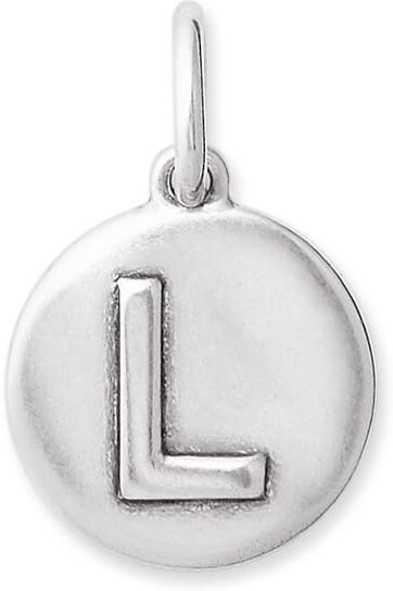 Kendra Scott Letter L Coin Charm in Oxidized Sterling Silver   Metal