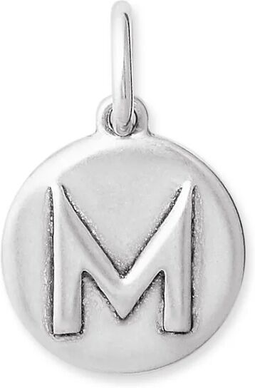 Kendra Scott Letter M Coin Charm in Oxidized Sterling Silver   Metal