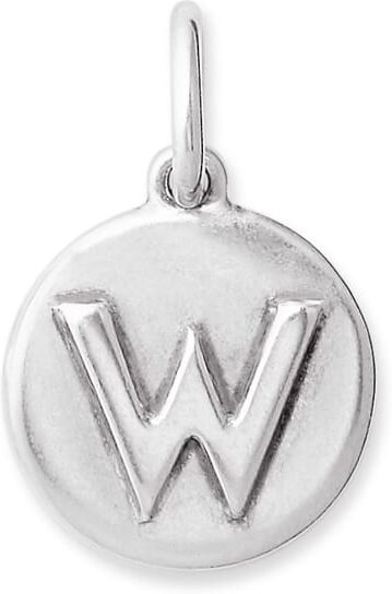 Kendra Scott Letter W Coin Charm in Oxidized Sterling Silver   Metal