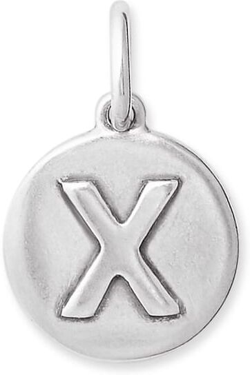 Kendra Scott Letter X Coin Charm in Oxidized Sterling Silver   Metal