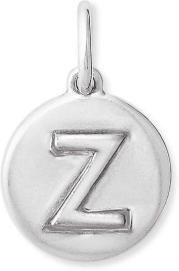 Kendra Scott Letter Z Coin Charm in Oxidized Sterling Silver   Metal